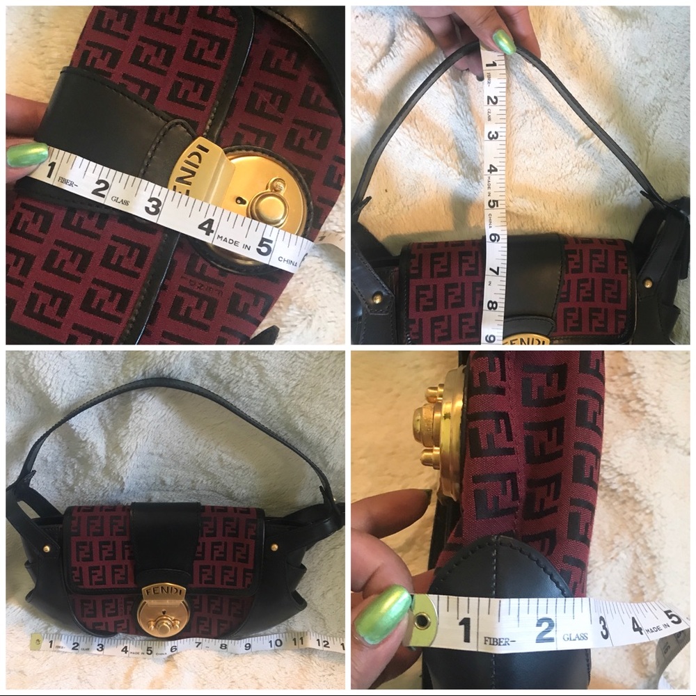 👑✅PRICE FIRM✅  AUTHENTIC Fendi Borsa Zucca Bag - Picture 6 of 17